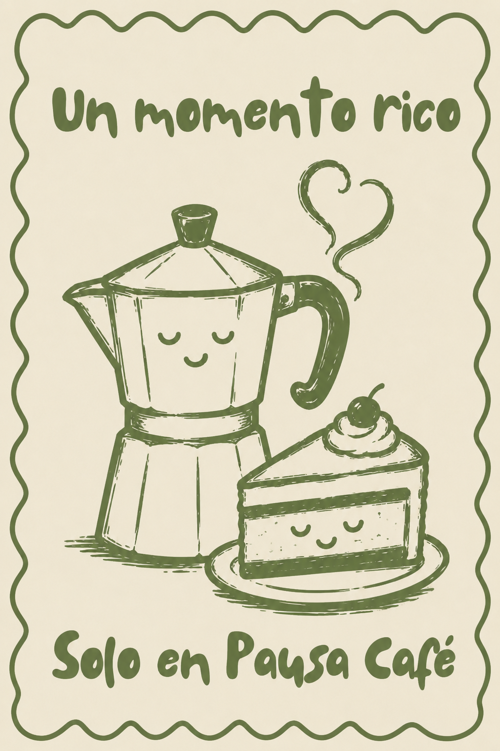 Ilustración Pausa Café: un momento rico, solo en Pausa Café
